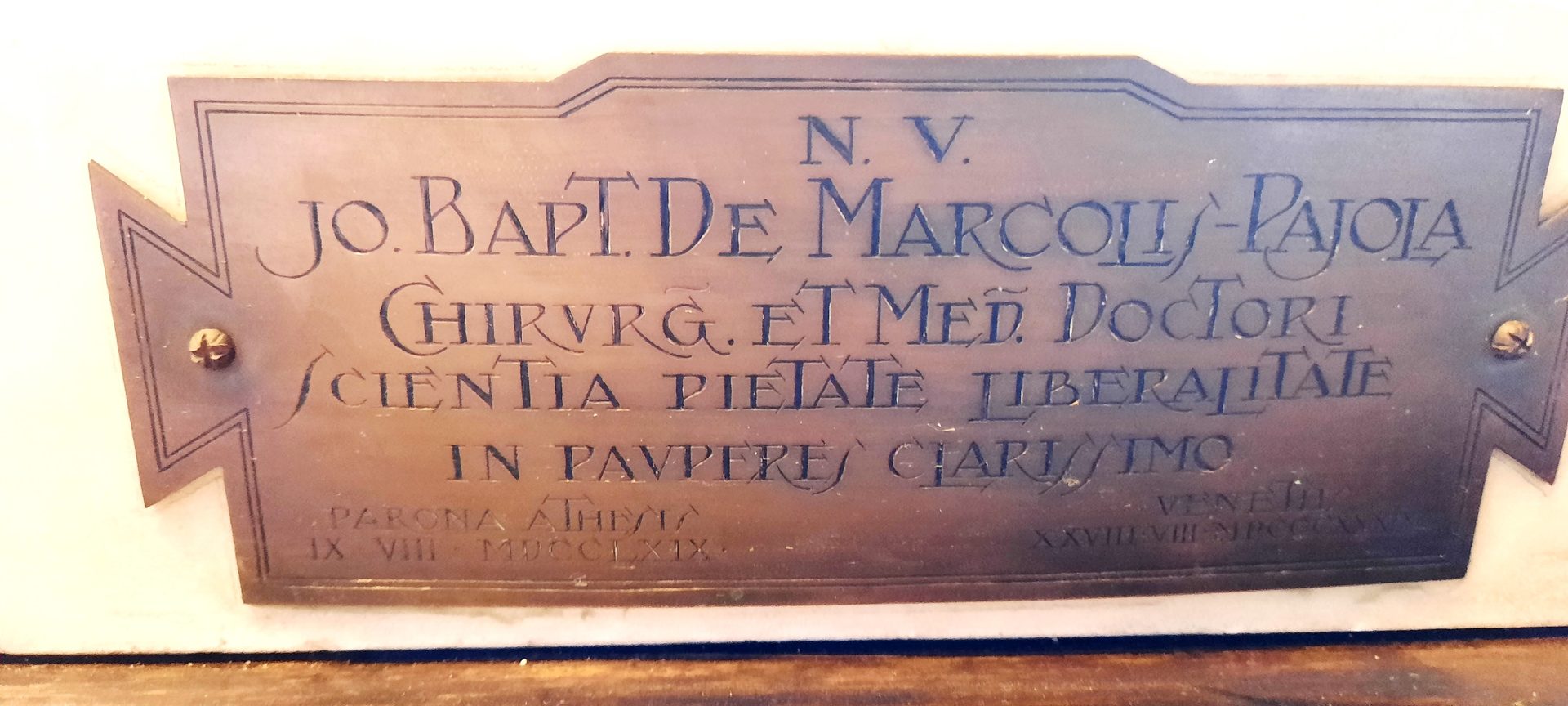 Giovanni Battista De Marcolis Pajola's bust, Osp SS Giovanni e Paolo, Sc Gr San Marco, Venice - 03.jpg